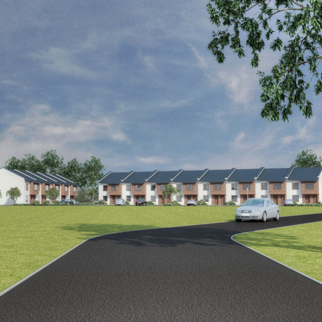 Projekt apartamentów nad Sanem