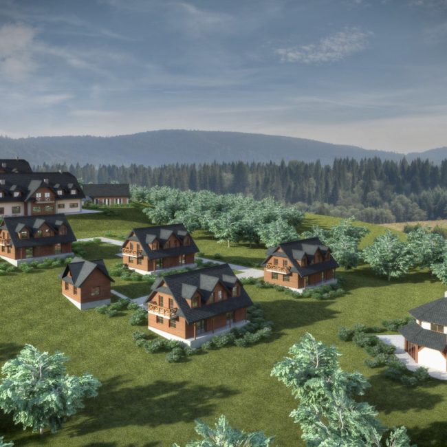 Projekt pensjonatu w Strzebowisku